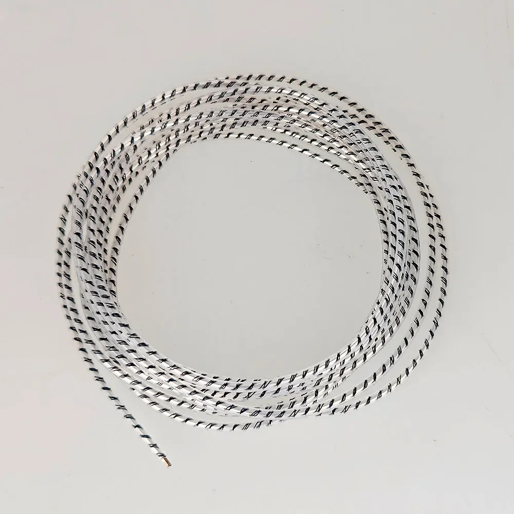 

High Quality 2m 7N copper pure Silver DIY Top-rated Speaker Audio Signal Cable 3MM Headphone Cable signal Jumper cable