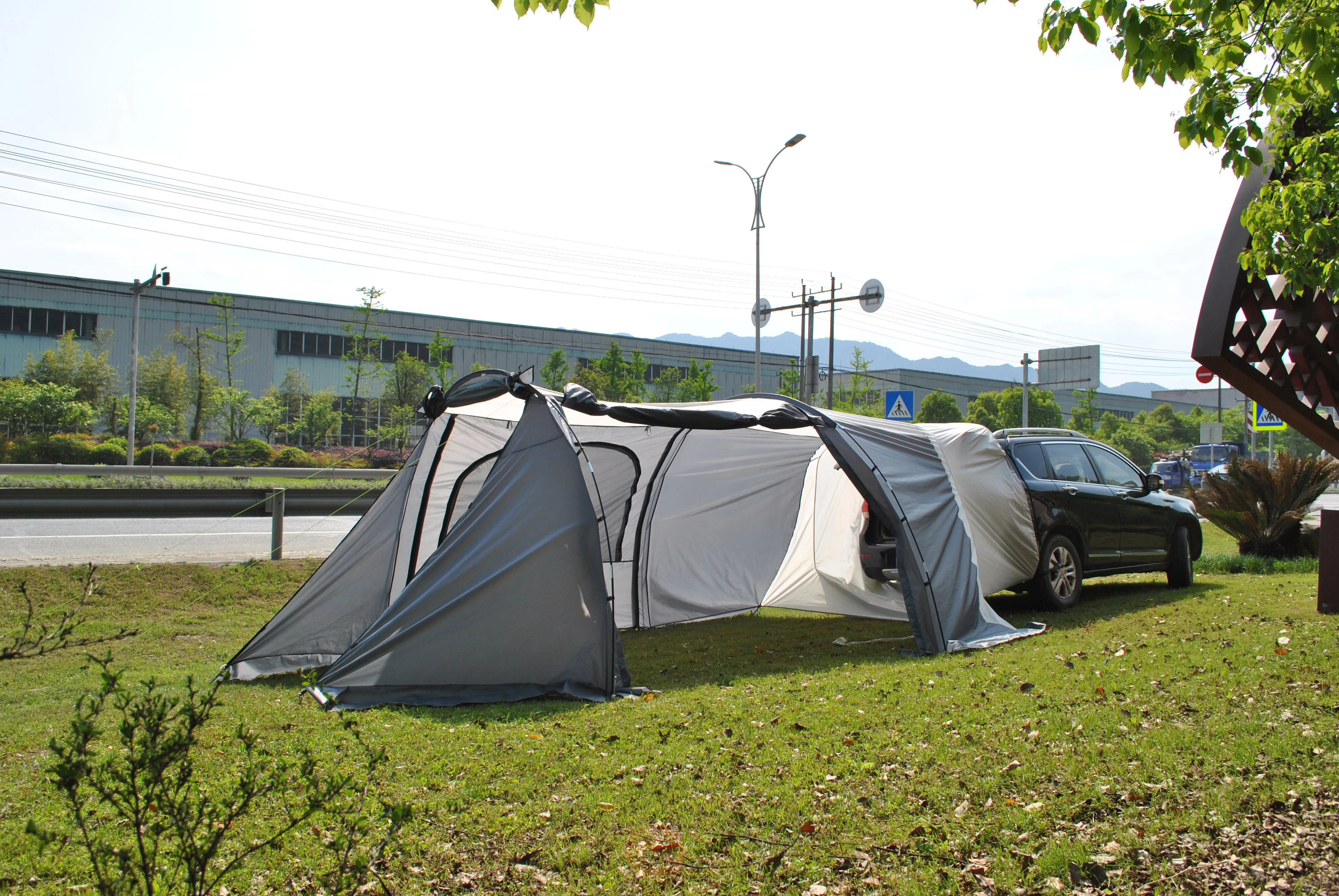 Imagem -02 - Portátil Outdoor Camping Car Toldo Tent Tent Suv 58 Pessoa Czx487 Tenda Traseira do Carro Pessoa