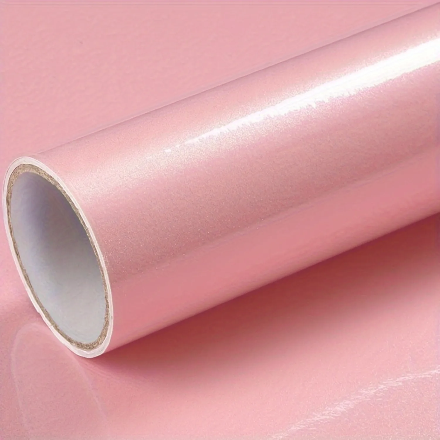 

High Gloss Paste Furniture Plain Wall Stickers PVC Pearl Film Waterproof Wallpaper Room DIY Self-adhesive Wardrobe Kitchen Decor