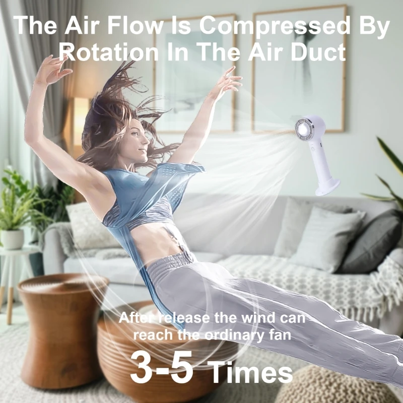 Quạt Cầm Tay Mạnh Mẽ 3 Tốc Độ Quạt Chất Liệu ABS Quạt Mini Tặng Cho Người Phụ Nữ Người Dropshipping