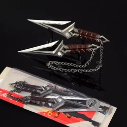 New 16cm Valorant Weapon Kuronami No Yaiba Goden Color 16cm Uncut Ninja Melee Weapo Metal Game Accessories Ornaments Gifts Toys
