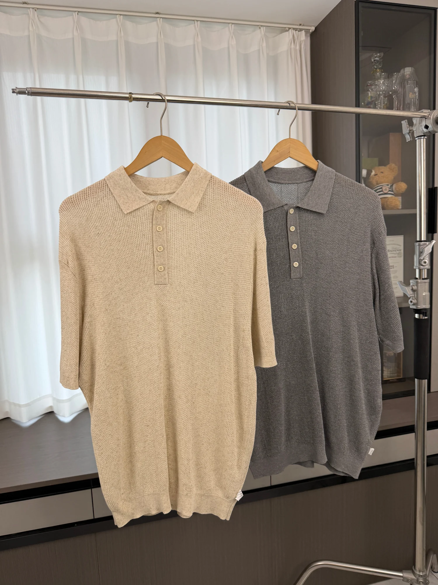 

Linen Mix Knitted Shirt Men's Summer Breathable Short Sleeve Turn-down Collar Casual Style Comfortable Fashion Urban Wear