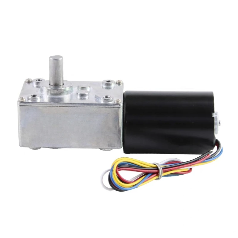 Motoriduttore a vite senza fine DC elettrico senza spazzole da 70 kg a coppia elevata 12 V 24 V 8-470 giri/min con regolazione della velocità PWM invertita autobloccante
