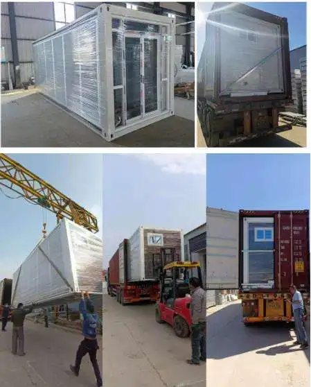 20ft Foldable Expandable Container Prefabricated Manufactured Homes with Bathroom and Kitchen Prefab House Made in California