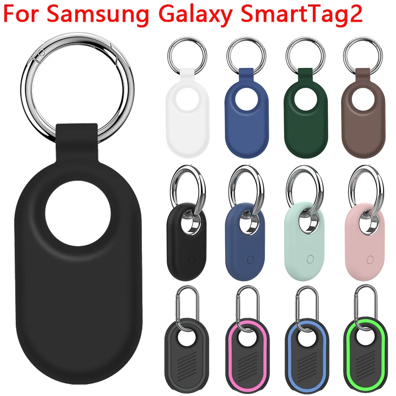 For SmartTag 2 Case Portable Protector Cover For Samsung Galaxy SmartTag2 Smart Tag 2 Soft Silicone Protective Shell Skin Cover