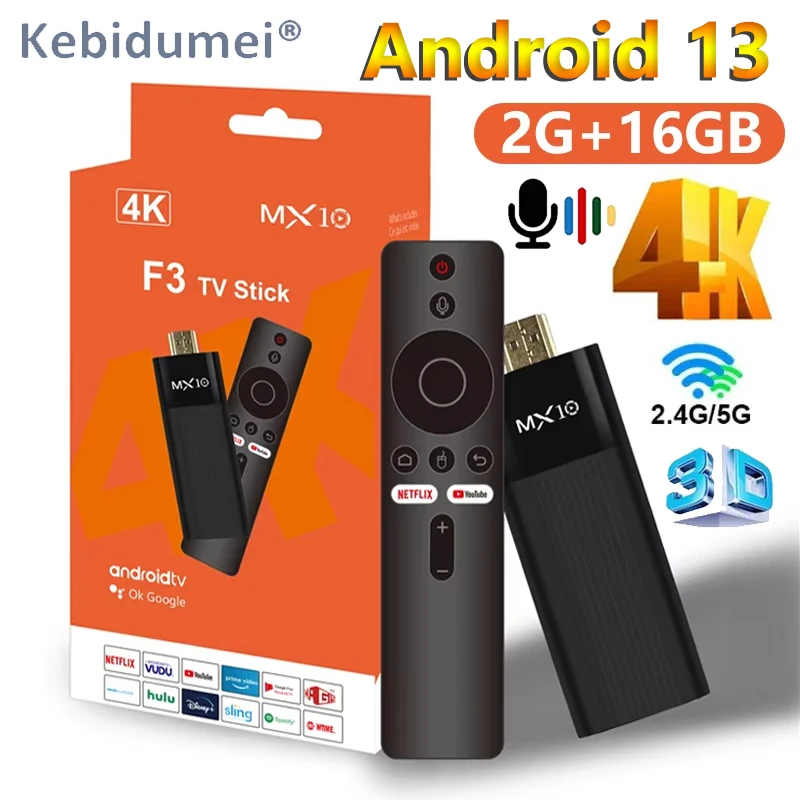 4K TV çubuk mini PC Android 13 Çift WiFi 2.4G 5G Bluetooth 5.0 Ağ HD TV çubuk mini PC Dört Çekirdekli Cortex A53 Sesli Uzaktan Akıllı TV Kutusu Seti