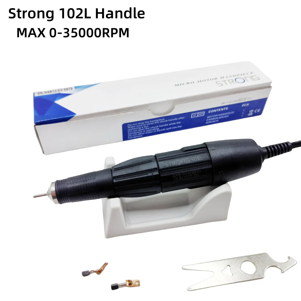 Nail Drill Pen 35K 102L Handpiece MicroMotor Nail Drill Polisher Pen For STRONG 210 90 204 207B Electric Manicure machine Handle