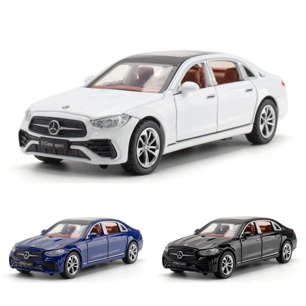 

1/32 Mercedes-Benz E300L Toy Car Model Diecast Alloy Metal Miniature Sound & Light Pull Back 1:32 Collection Gift For Boy Kid