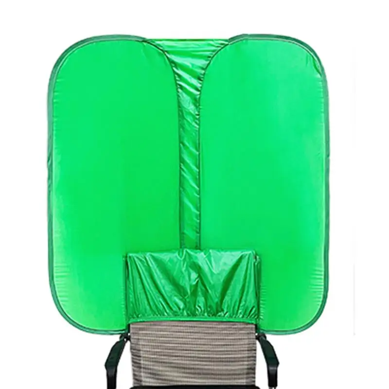 Streaming Green Screen Chair Portable Photography Green Screen Background Sheet Attaches To Any Chair Crease-Resistant