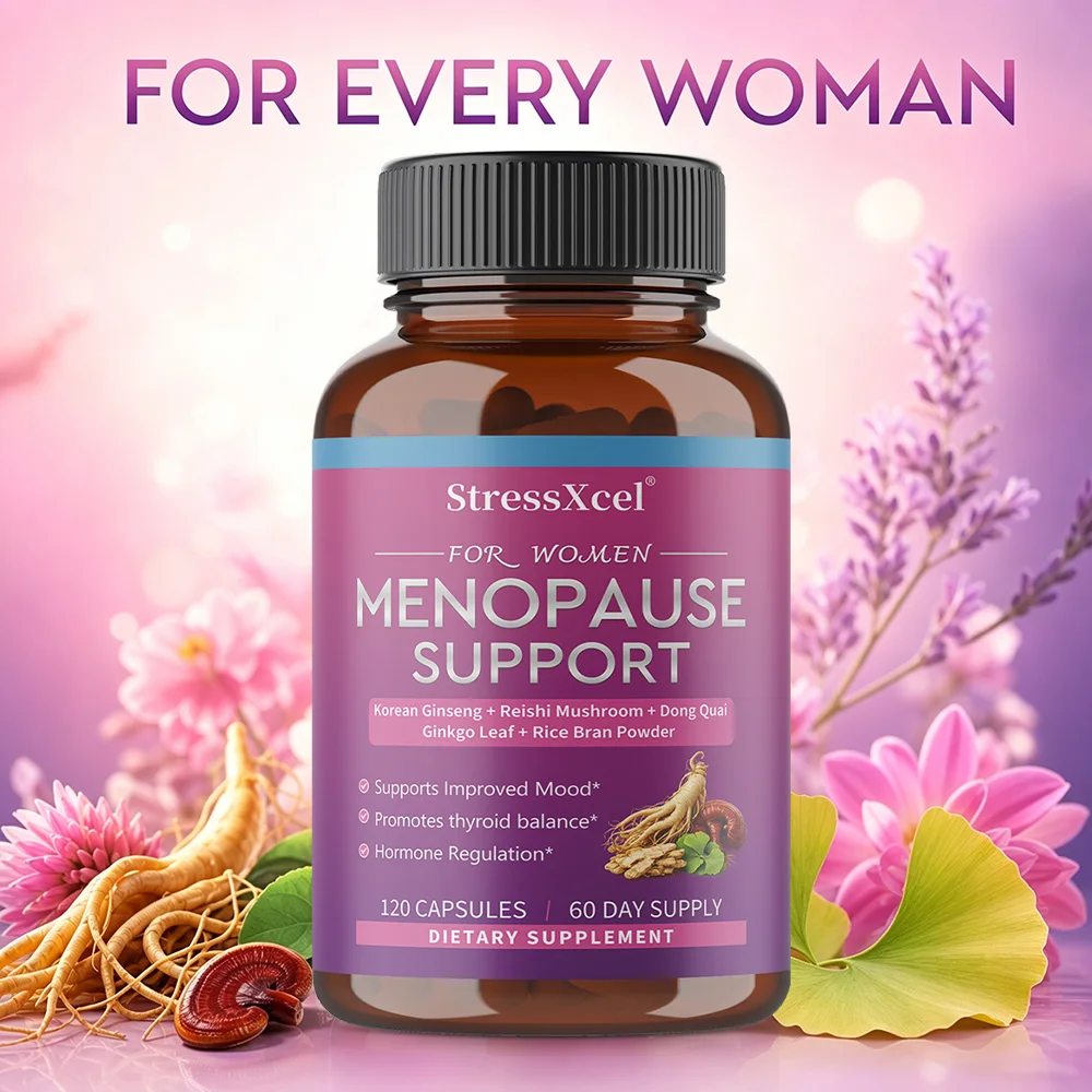 

Nutritional Supplements for Women | Korean Ginseng + Reishi Mushroom + Dong Quai + Ginkgo Biloba | 120 Capsules