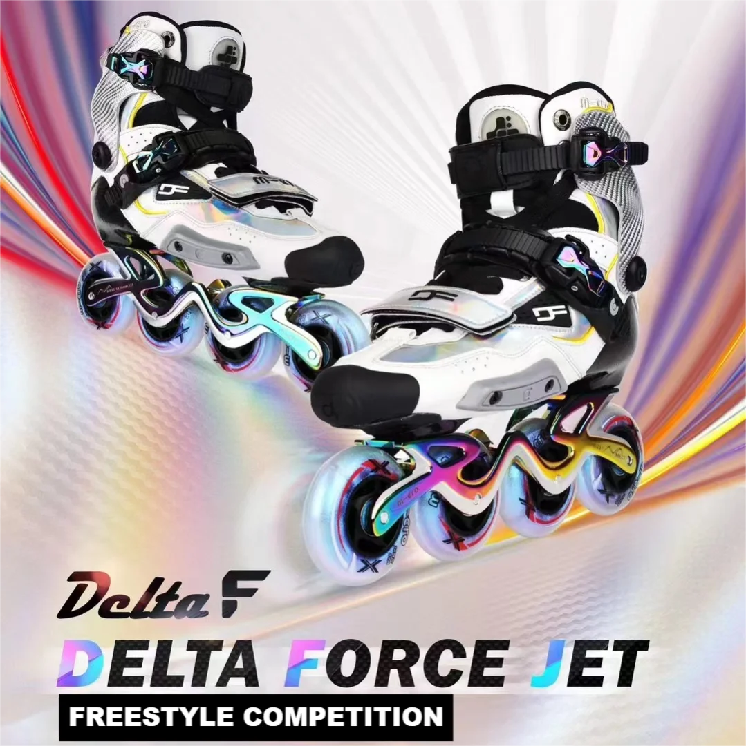 

MICRO DELTA FORCE JET,DELTA FORCE 2,FSK Freestyle Professional Carbon Inline Skates With Laser-Mirrored Design