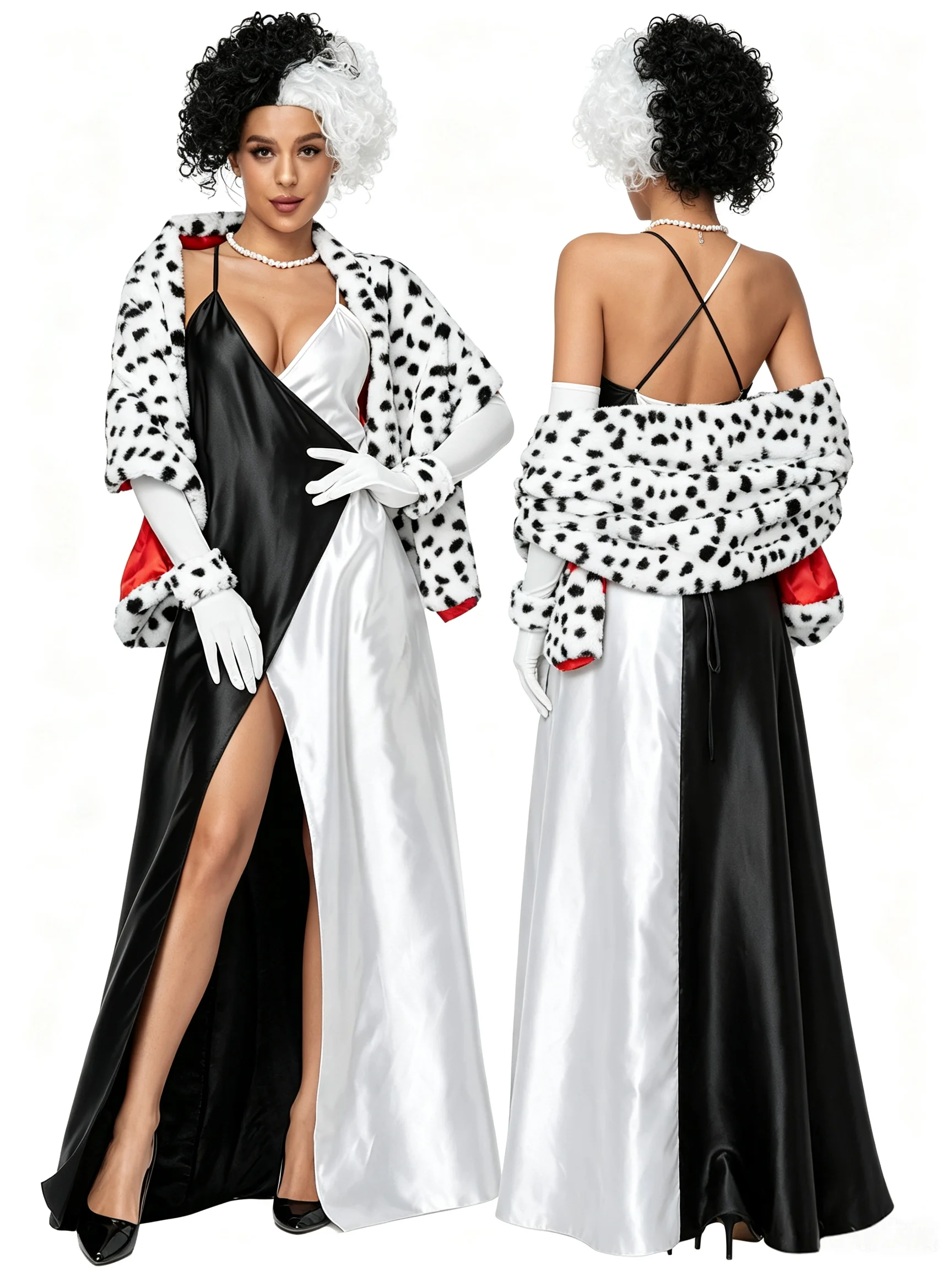 Evil Witch Cosplay Costume Sexy Spaghetti-Strap Dress Witch Costume Fun Costume Prom Dress Halloween Carnival Stage Performance