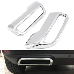 for Peugeot 3008 5008 Allure 2017 - 2019 Exhaust Pipe Tail Cover ABS Rear Exhaust Muffler End Pipe Cover Decoration Trim