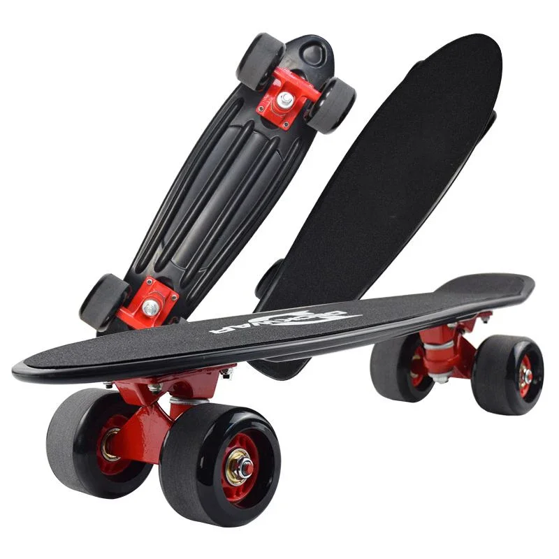 19 Inch 57cm Complete Skateboard Portable Mini Skateboard High Speed Drift Cruiser Skate Board for Kids Adults Youth Beginner