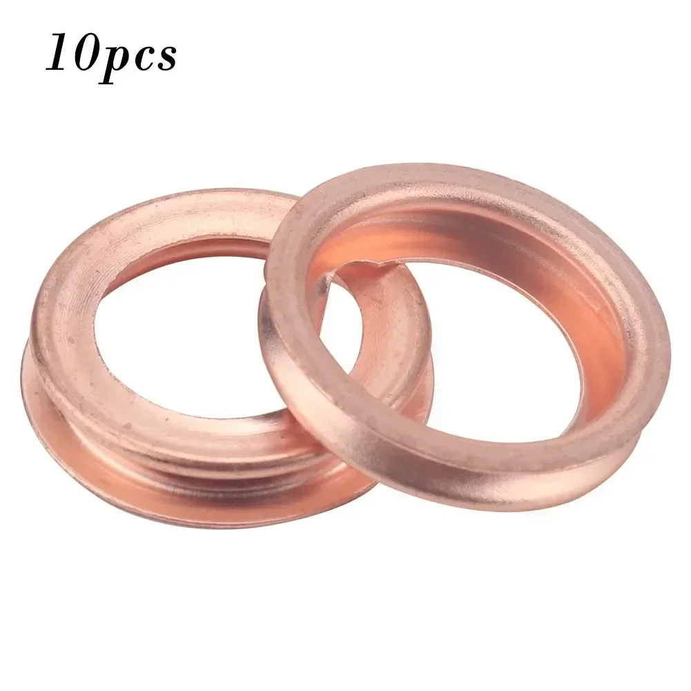 10Pcs Oil Drain Screw Gasket Copper Washer For For Nissan 11026-01M02, 11026-JA00A For Infiniti 2010-2011 For Juke