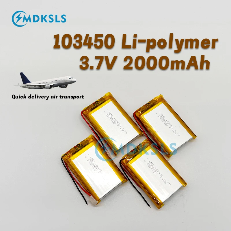 New 3.7V 2000Mah 10… - image