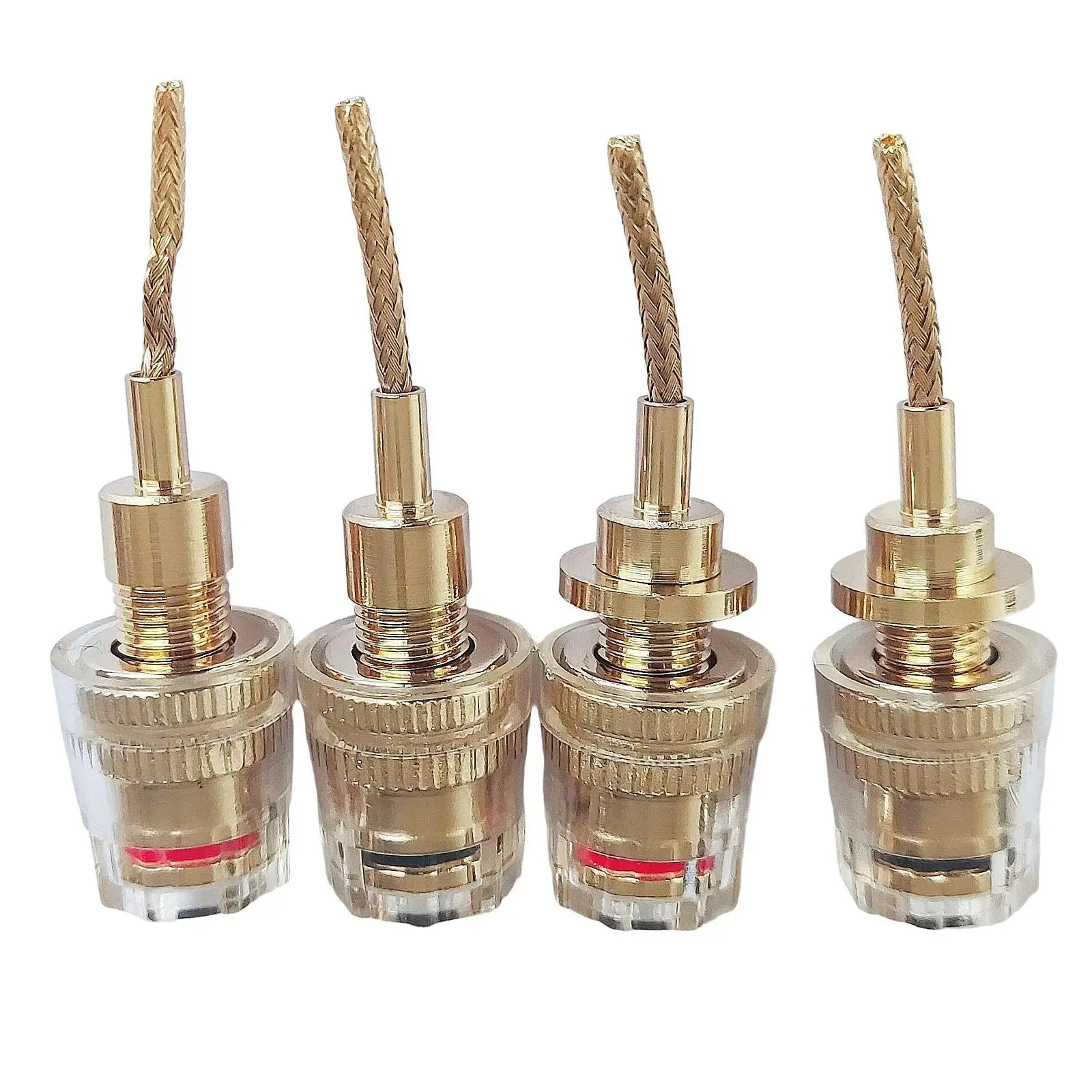 4 قطع من عمود ربط مكبر الصوت، قطع الاتصال السريع، محطة مكبر الصوت