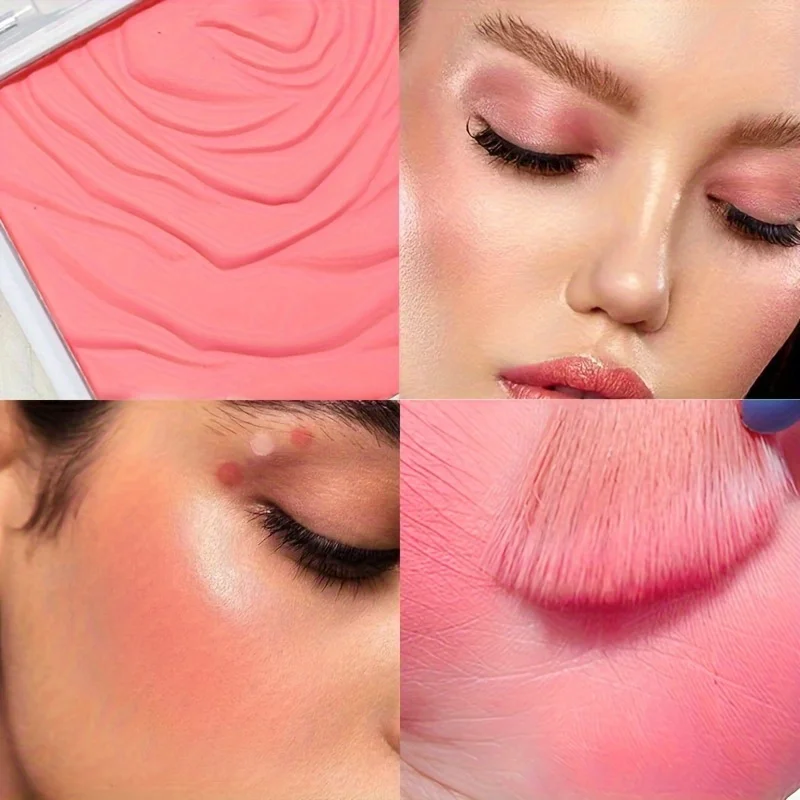 Cipria Radiant Glow Blush in polvere-guance e contorni istantanei, resistente all'acqua tutti i toni della pelle-tonalità arancio/corallo/rosa