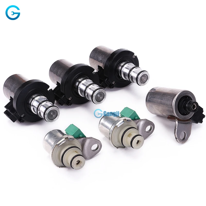 Fast Delivery 6pcs 4F27E Gearbox Body Transmission Solenoid Kit 48420K-R For Mazda