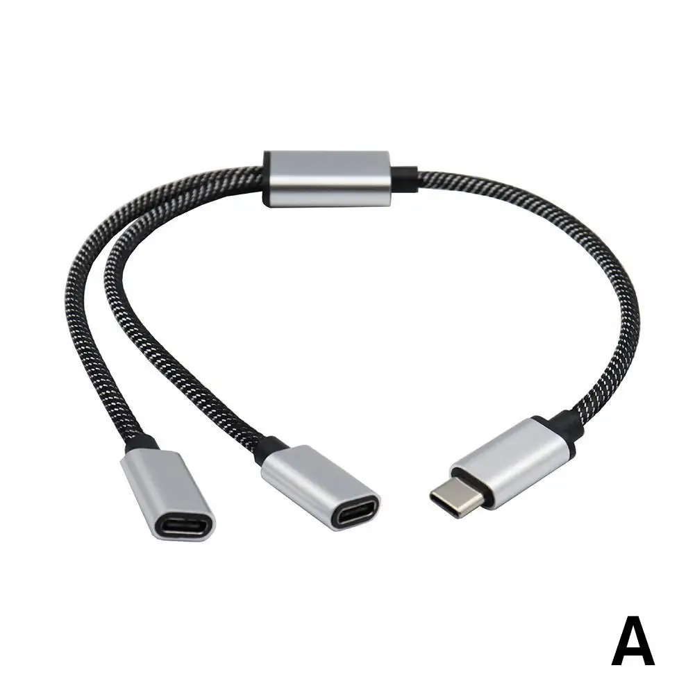 Разветвитель с портом USB Type-C на два порта USB Y8R7, 1 шт.