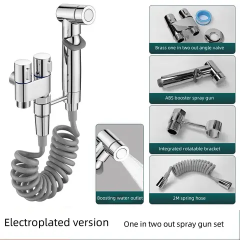 휴대용 비데 분무기 화장실 비데 화장실 분무기 세트 스프레이 물 욕실 샤워 화장실 뿌리기 총 각도 밸브 액세서리