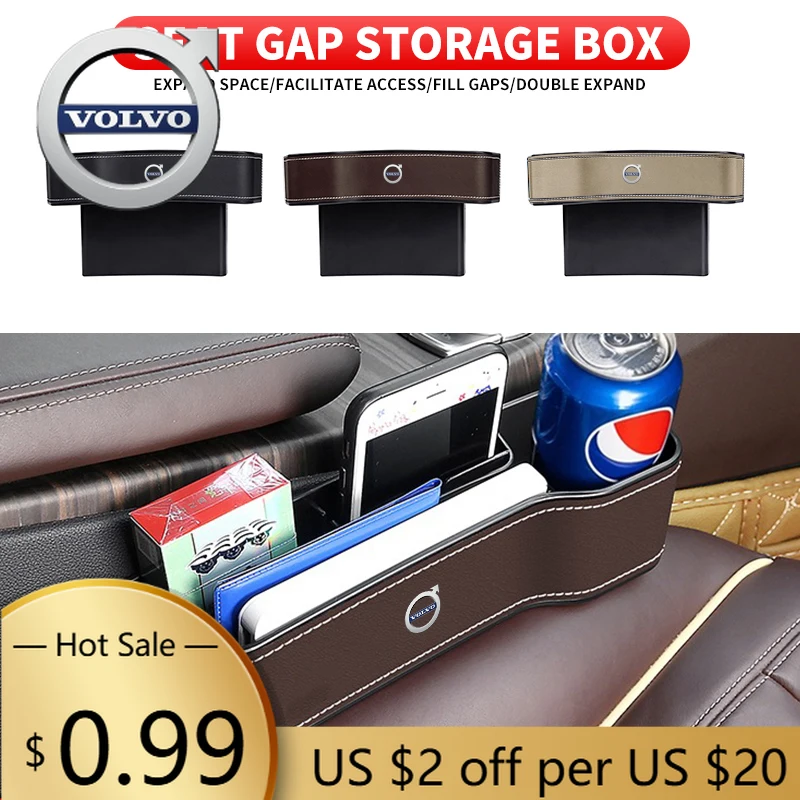 

Колпаки ступиц, наполнитель щелевого хранения автомобильных сидений, многофункциональный карманный аккуратный для Volvo RDESIGN XC60 XC90 S60 S80 S60L V40 V60 A