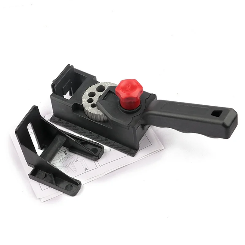 

A43F-10-Hole Woodworking Punch Locator Limit 3-12Mm Drill Punch Locator Wooden Tenon Cork Hole Opener.