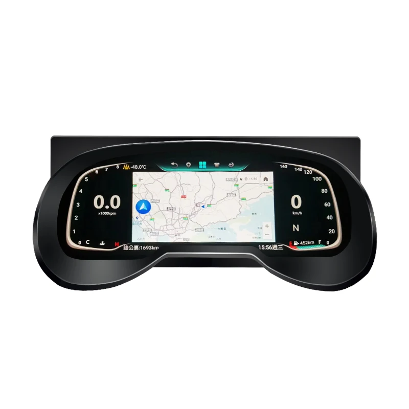 bosstar android 12.3 inch led dashboard  Car Digital cluster Gps Speedometer  for toyota rav-4 2018-2020 with 2gb ram 32gb rom