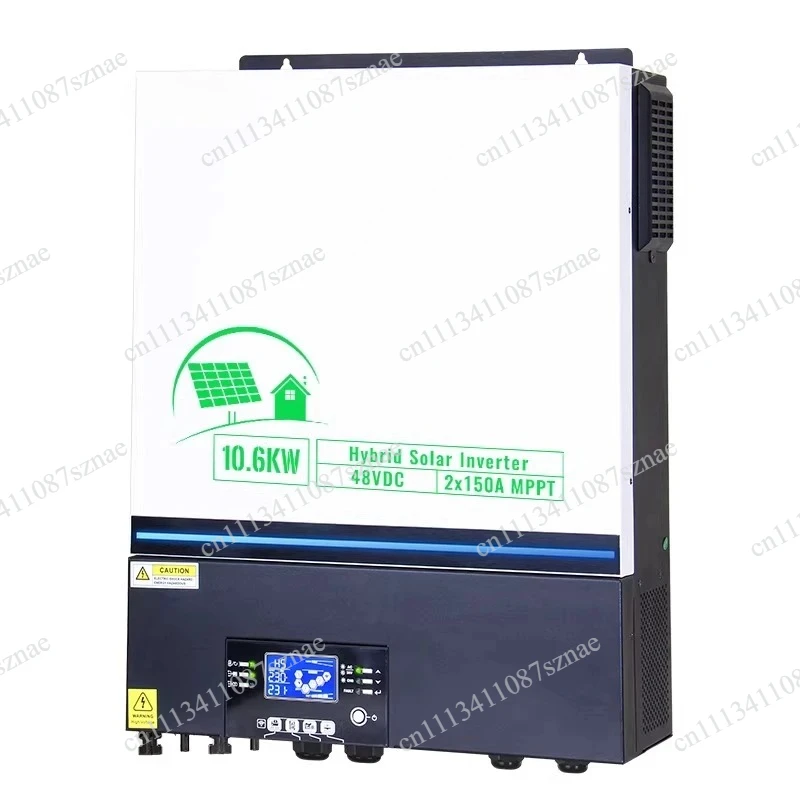 High-Power 10.6KW Solar Inverter 48V to 220V with 150A MPPT Controller, All-in-One Off-Grid Inverter for Solar System