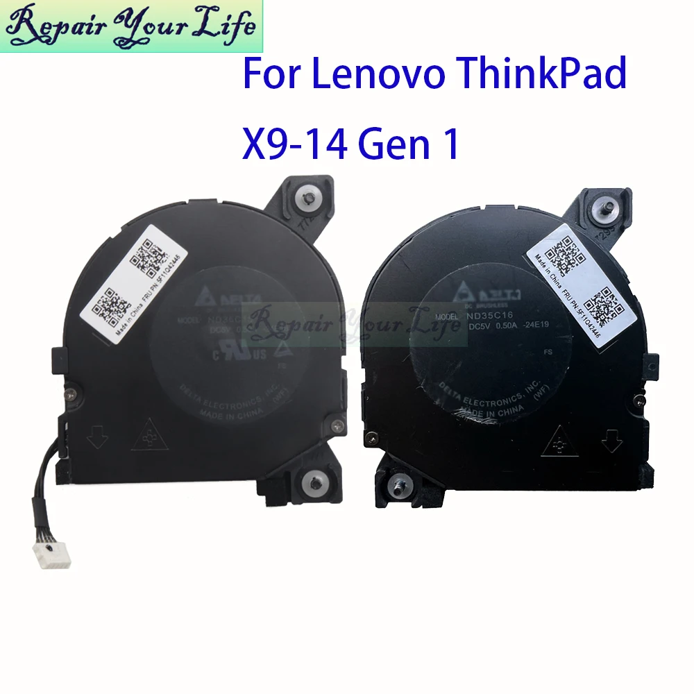 

Вентилятор охлаждения процессора и графического процессора для Lenovo ThinkPad X9-14 Gen 1, 21QA, 21QB, кулер для ноутбука, новый 5F11Q42446 ND35C16-24E19 ND35C15-24E18