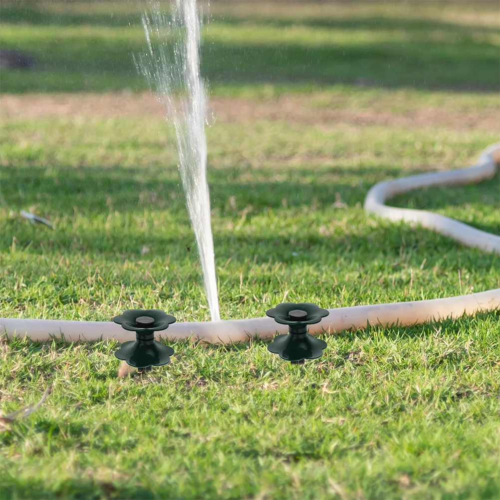 

6pcs Garden Guide Stake Lawn Flower Beds Support Small Plastic Spikes Outdoor Water Holder Garden Reel Stand Lawn Support