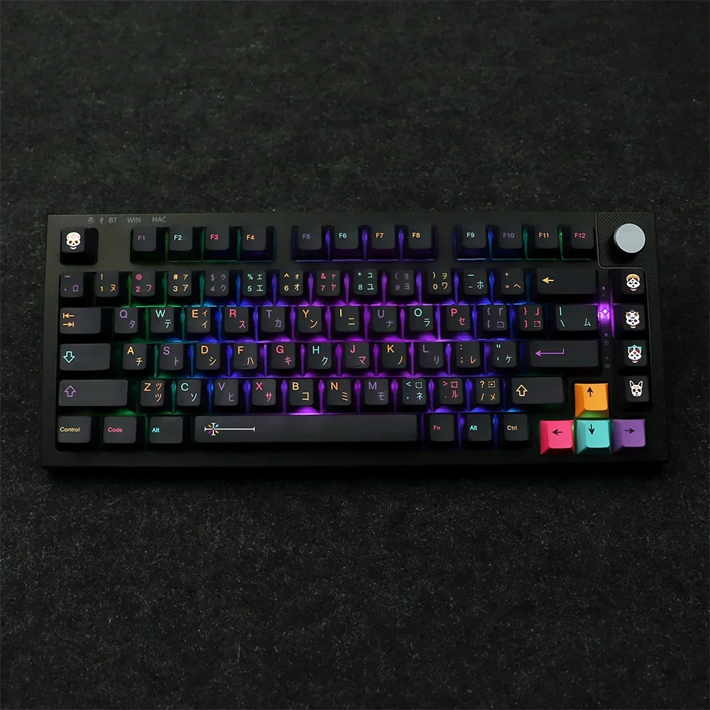 Original underground personalized keycaps PBT five-sided sublimation adaptation 61/68/75/87 and other mechanical keyboards