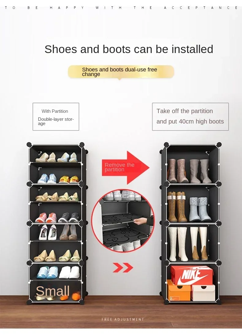 Shoe Rack Cabinet Storage Organizer Large Capacity Cupboards Indoor Simple Transparent  Box Furniture Hallway s Shelf