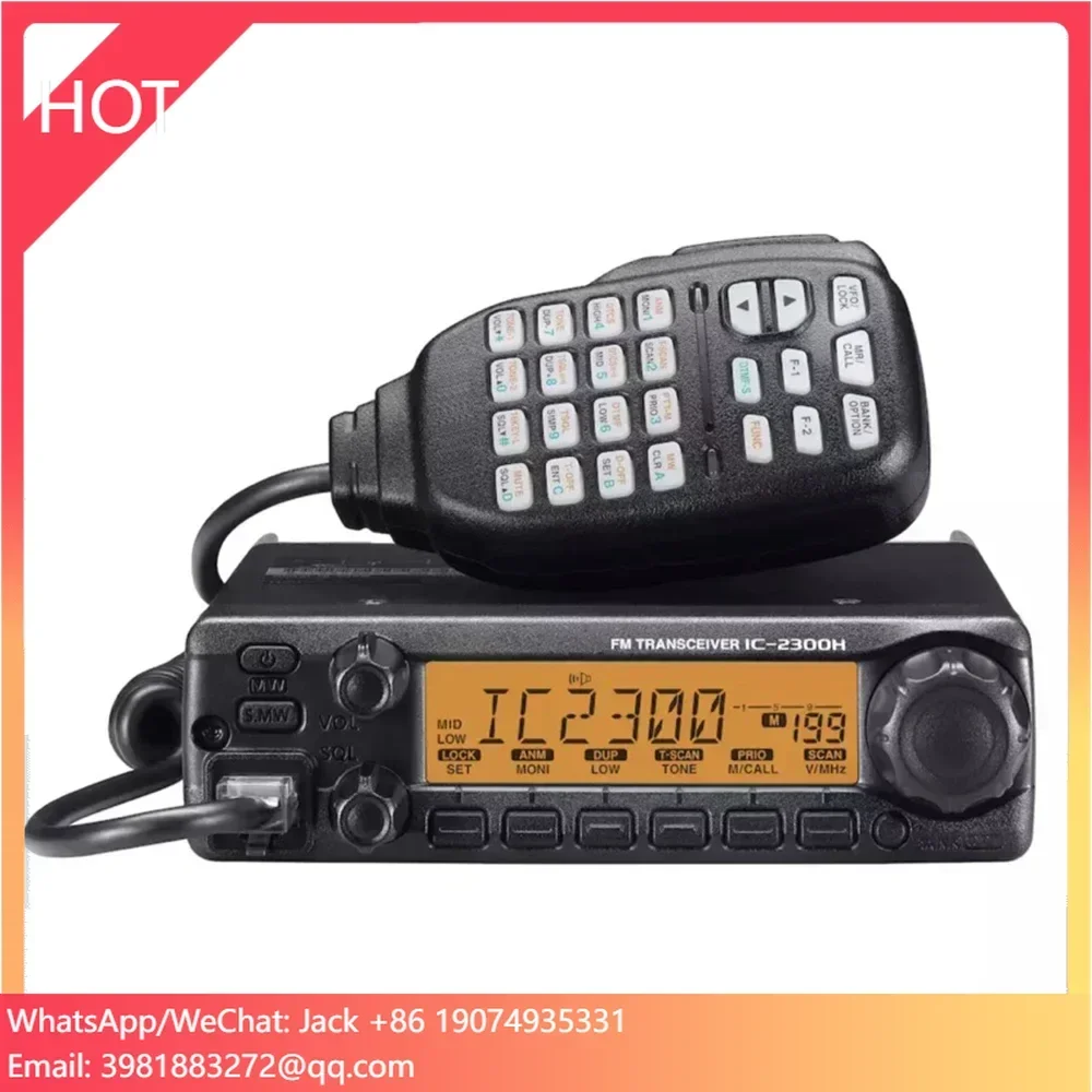 

Профессиональная автомобильная и морская портативная VHF-радиостанция IC2300h Ic-2300h 65W для такси, трансивер, мобильная радиостанция