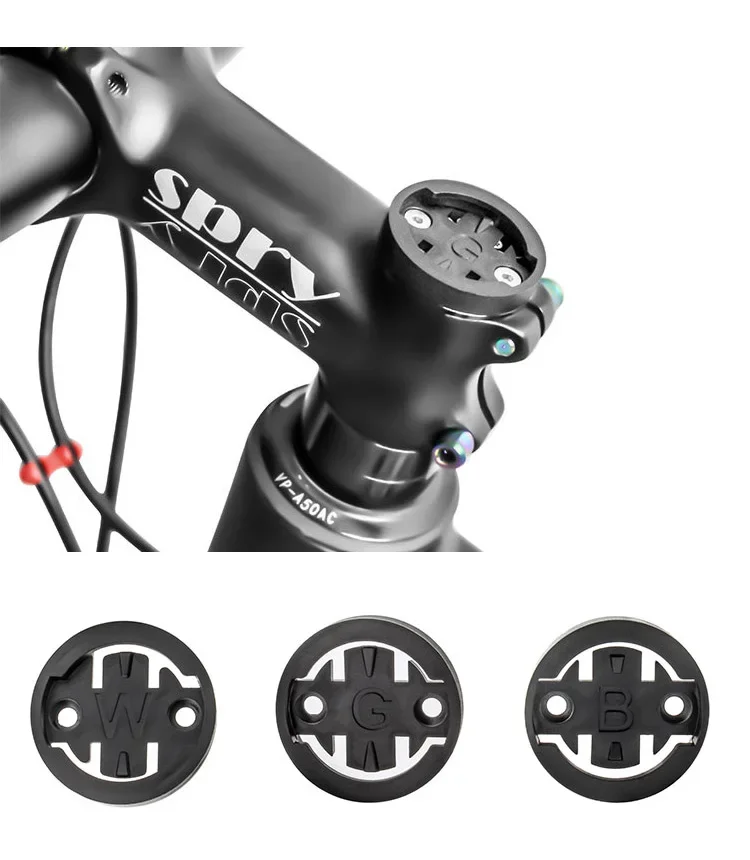 2PCS Fahrrad Computer Halterung Für Garmin Bryton WAHOO Computer Halter Vorbau Top Cap Adapter Fahrrad Zubehör – Detail 1