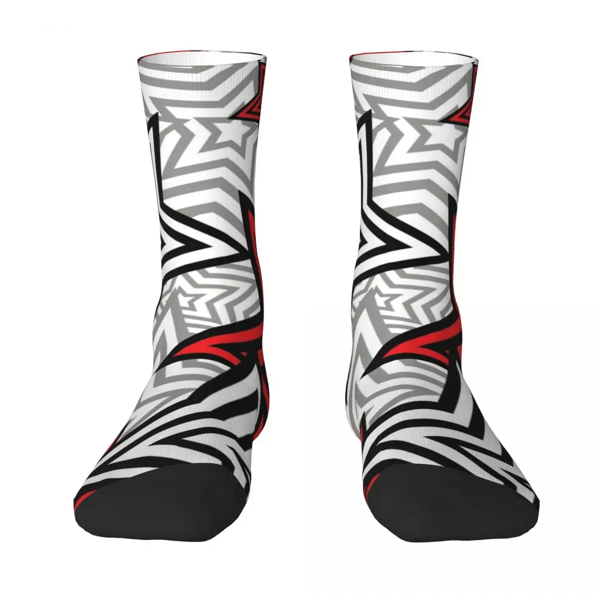 Persona 5 Star Background Socks floral christmas gifts colored warm winter Mens Socks Women's