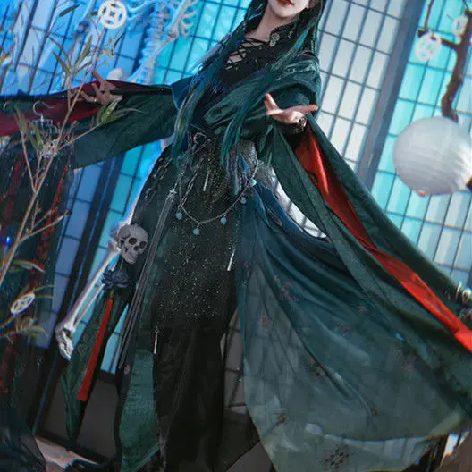 Serie de Televisión China TGCF Tian Guan Ci Fu Xie Lian Hua Cheng disfraz de Cosplay QiRong Qi Rong Qing D Ye You Cos vestido Hanfu conjunto completo