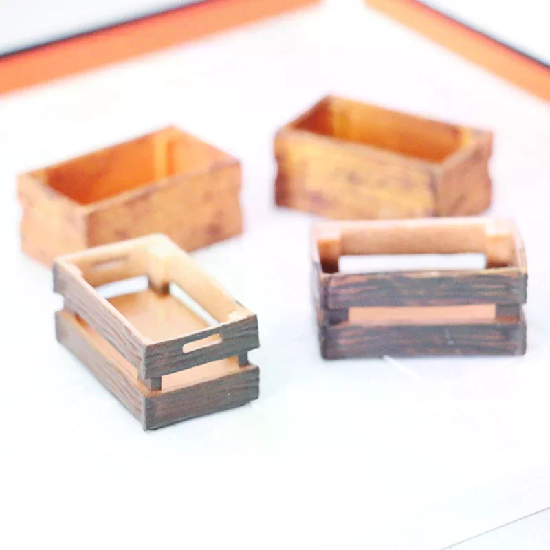 1/6 1/12 دمية مصغرة محاكاة أجزاء صندوق إطار مجوف تخزين نموذج اكسسوارات الديكور اللعب #2