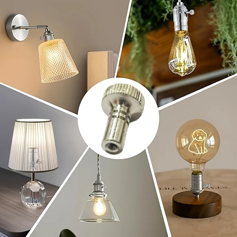 16pcs lamp holder handle with rotating knob in four colors, brass lamp switch knob replacement parts - view 4