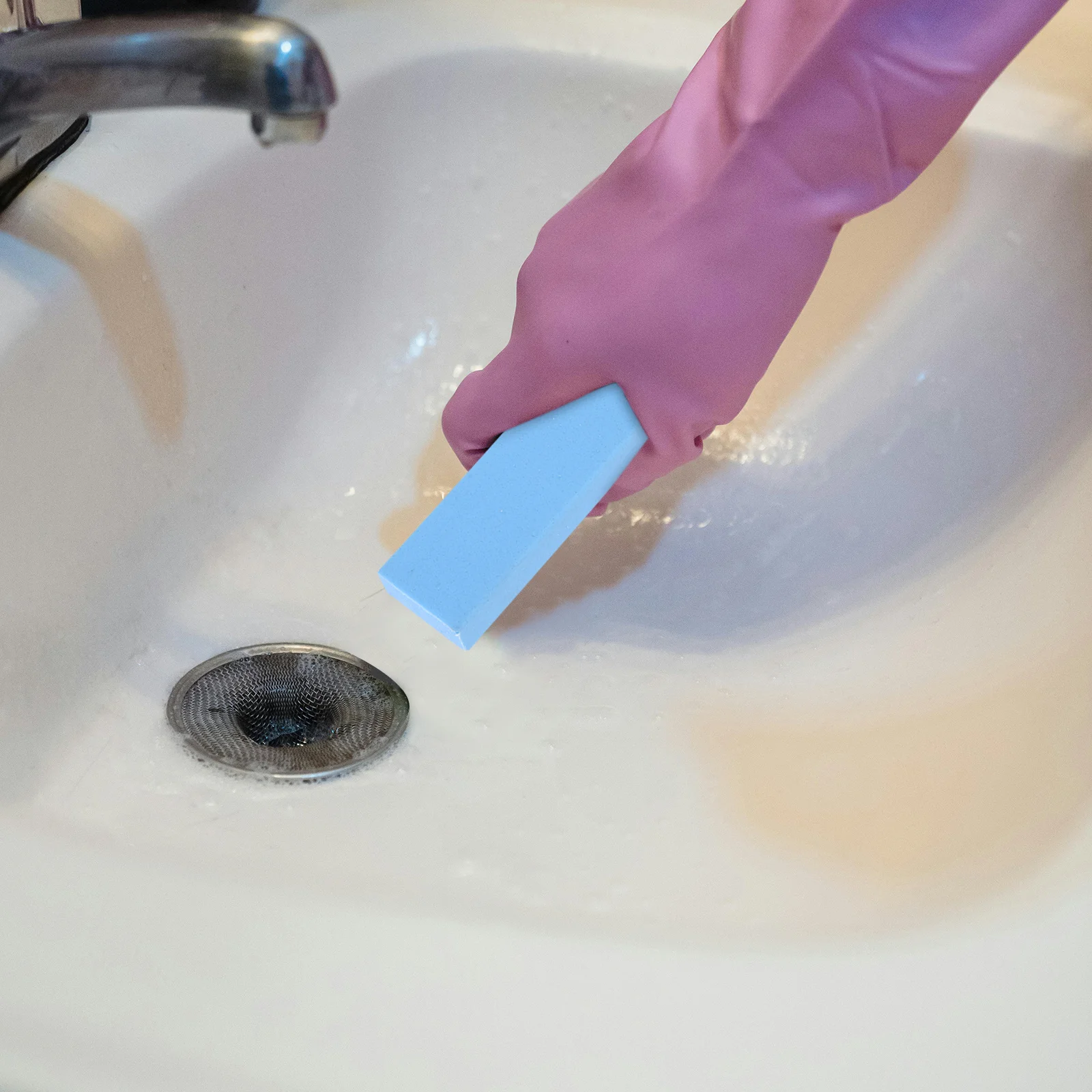 

Gummy Stone Grinding Rubber Abrasive Block Blue Hard Water Ring Remover Kitchen Sink Stain Cleaner Scouring Stone Cleaning Brick