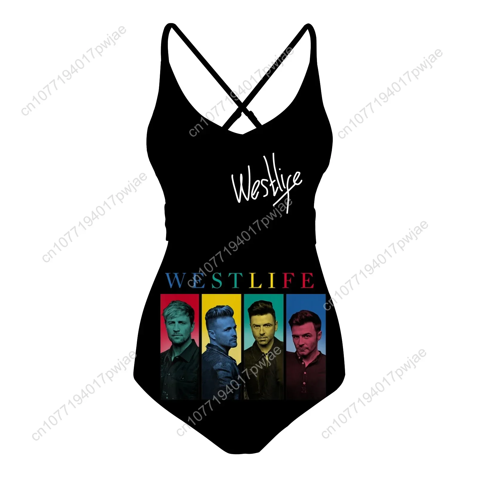 Westlife Rock Band Swimsuit Womens Sling Swimsuits Sexy Swimwear Pool Party Beach Bikini Summer Holiday Customize Bathing Suits