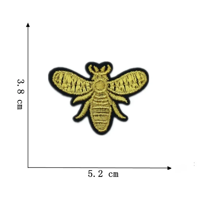 Piccole api Appliques ricamate varie vespe ferro sulle toppe all\'ingrosso per i vestiti dei bambini decorazione fai da te adesivi insetti volanti