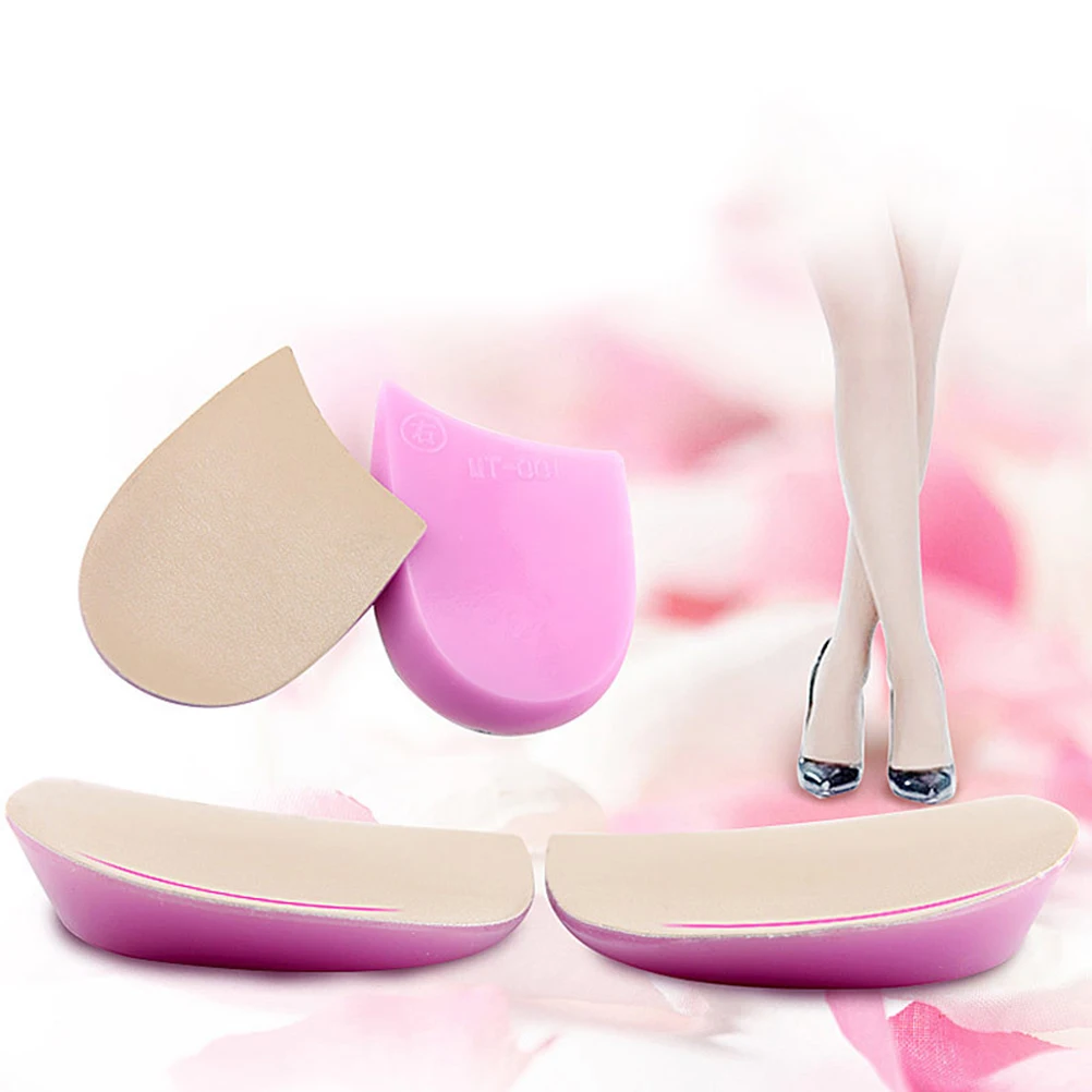 

1 Pair Pu Gel Height Increase Insoles Heel Lift Inserts O/X Leg Correction Invisible Shoe Lifts For Men Women Sneakers Boots
