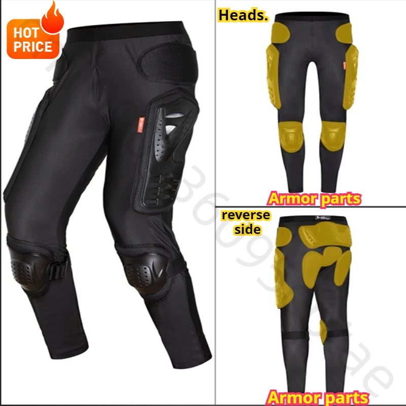 GHOST RACING Motorcycle Armor Pants Riding Motorbike Trousers Motocross Moto Off Road Racing Sports Knee Protective Gear