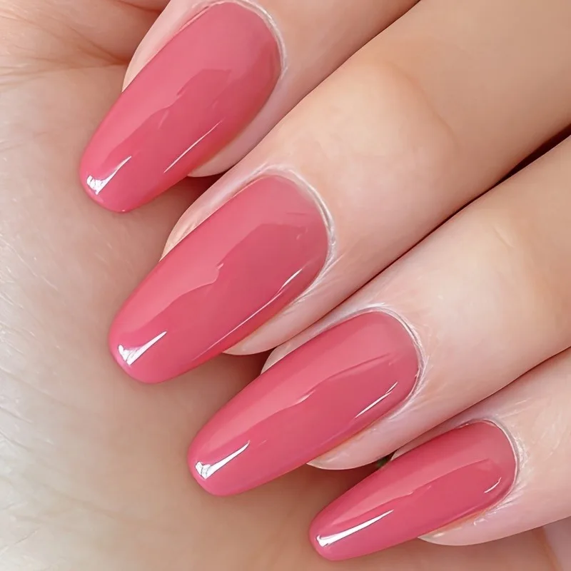 Peachy Pink Quick-Dry Nail Polish Spring/Summer Hardener - Fast Air Dry Salon-Quality DIY Home Nail Art Enthusiasts Perfect Gift