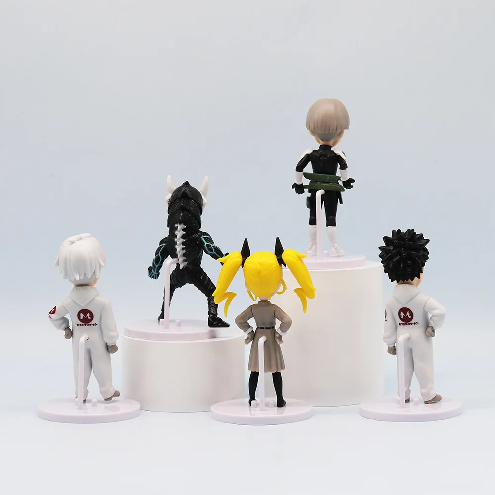 5pcs Kaiju No. 8 Figures Kafka Hibino Anime Figures Q Edition Action Figurine Model Pvc Statue Doll Collection Toys Gifts