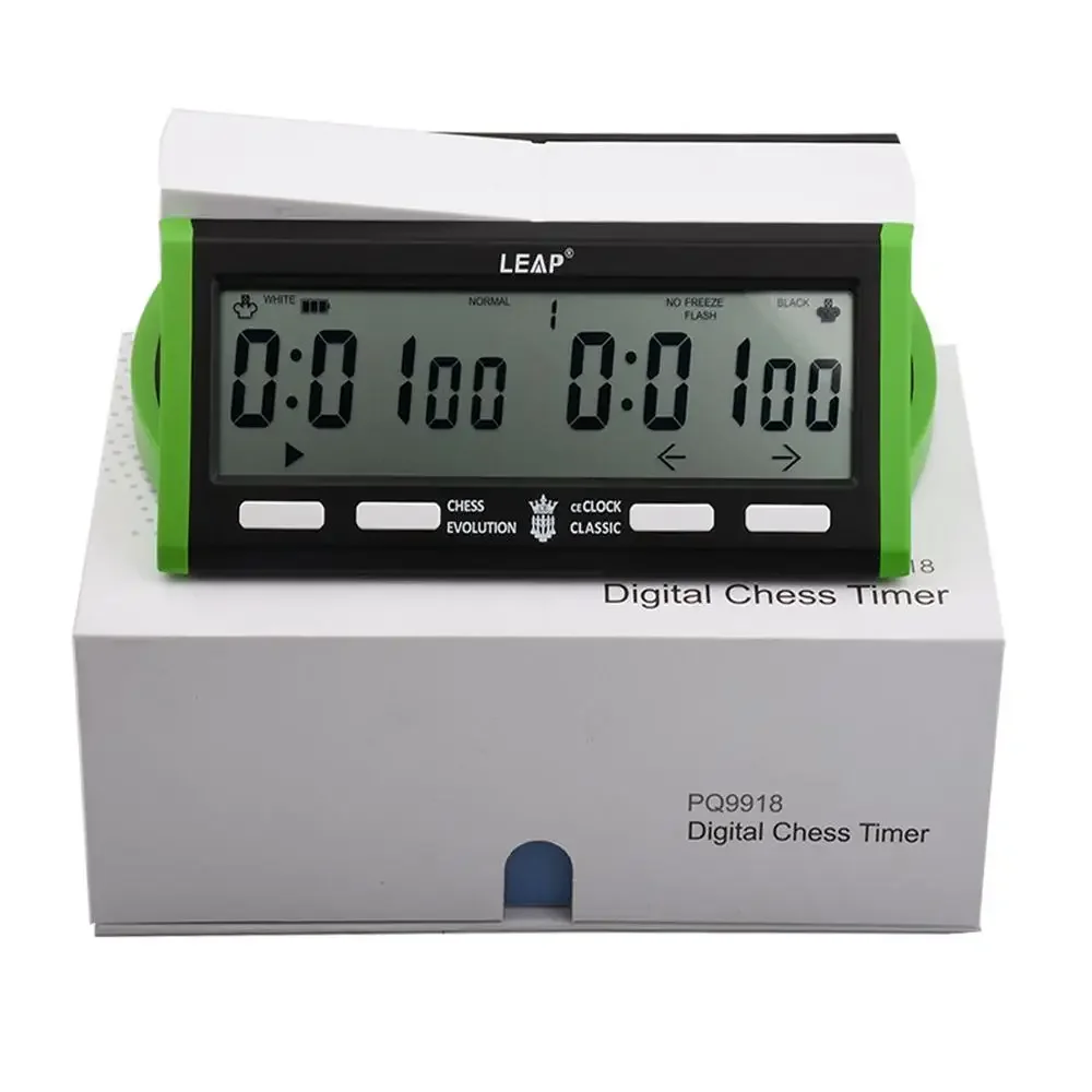 For LEAP PQ9918 Digital Chess Clock USB Charge Multifunctional Game of Go Count Up Down Chess Alarm Timer