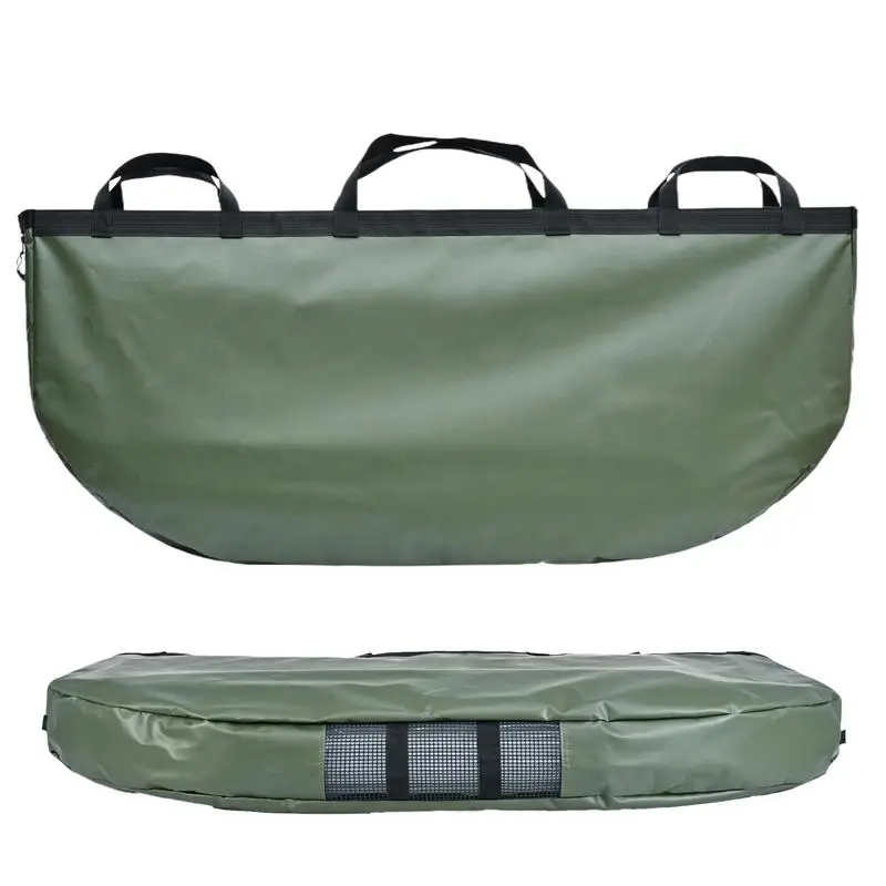 

Big Fishing Transport Bag Fish Carry Bag With 6 Handle Fish Carrying Sack Waterproof Bass Container Breathable Fishing Equipment