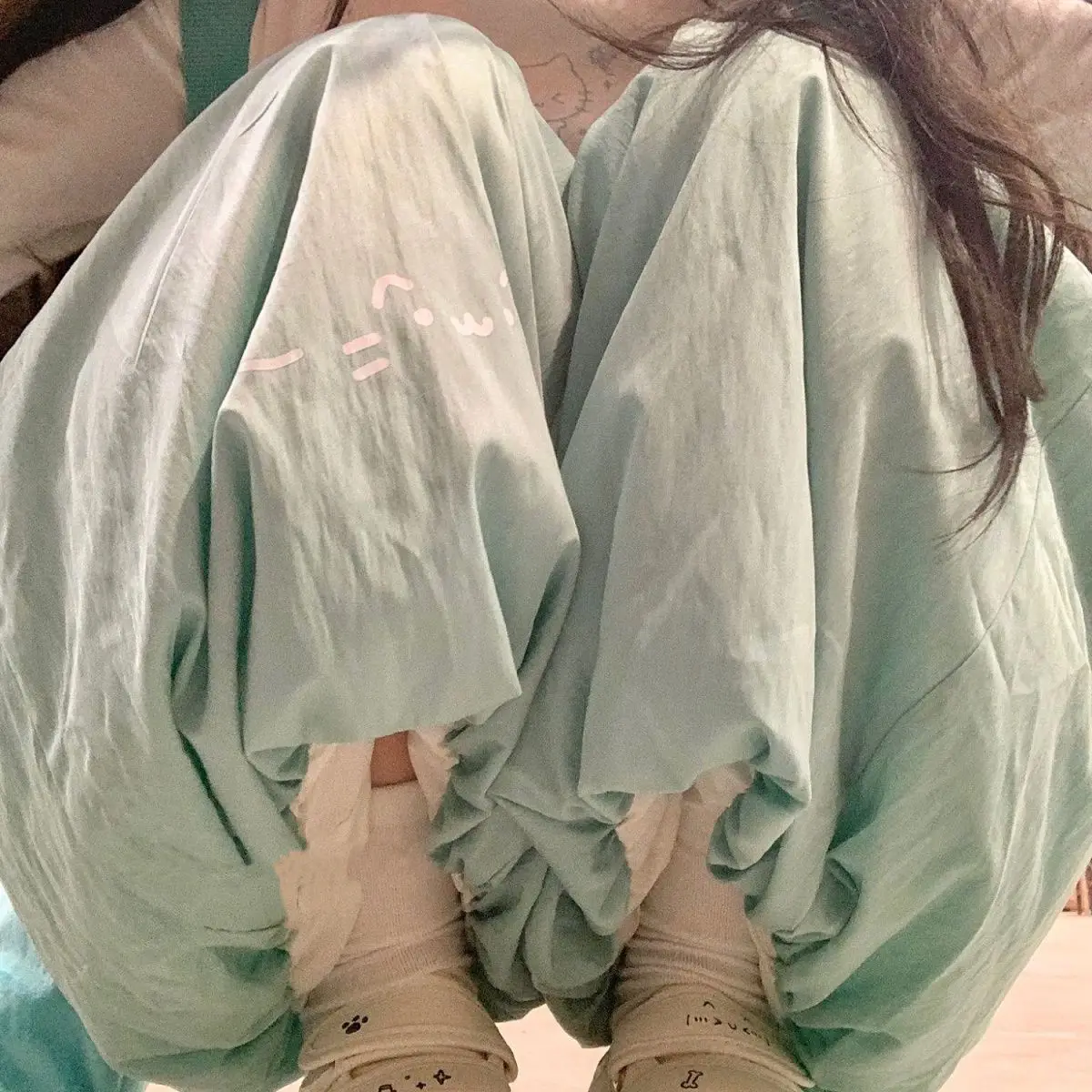 Pantalon femme Mujer printemps minimalisme élasticité jambes larges tout-Match respirant loisirs Style Preppy trajet quotidien polyvalent OL