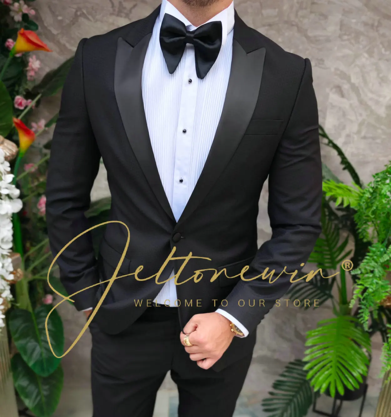 (Jaqueta + calças) 2 peças ternos masculinos de festa de negócios estilo formal feito sob encomenda casamento noivo smoking trajes homme